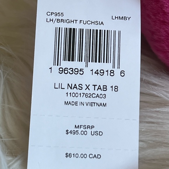 💰SOLD - CP955 - Coach The Lil Nas X Drop Tabby Shoulder Bag 18 in Shearling - Picture 12 of 16